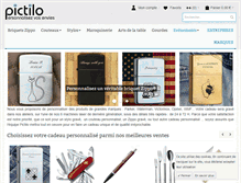 Tablet Screenshot of pictilo.com
